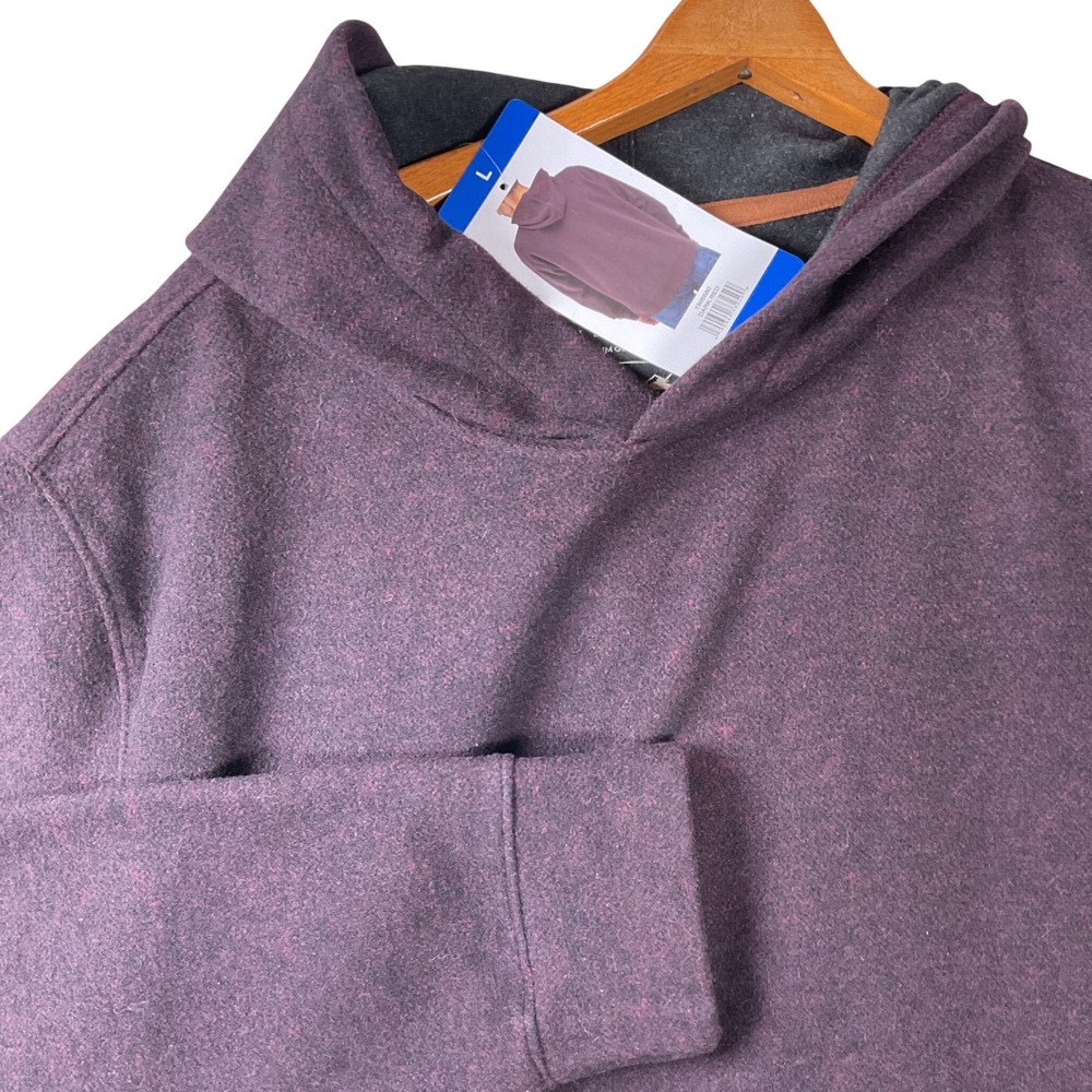 NEW Jachs New York Hoodie Mens Large Wool Blend Pullover Premium Outdoor